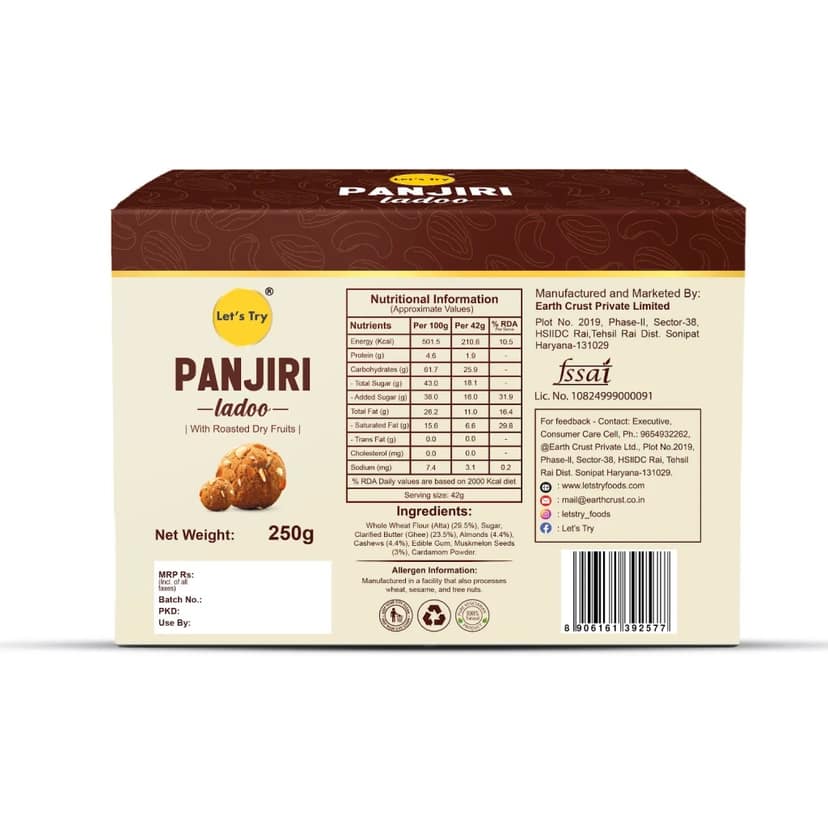 Let's Try Panjiri Ladoo - 250g view 2