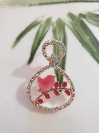 Elegant Rose Gold Crystal Bird-in-Cage Drop Earrings