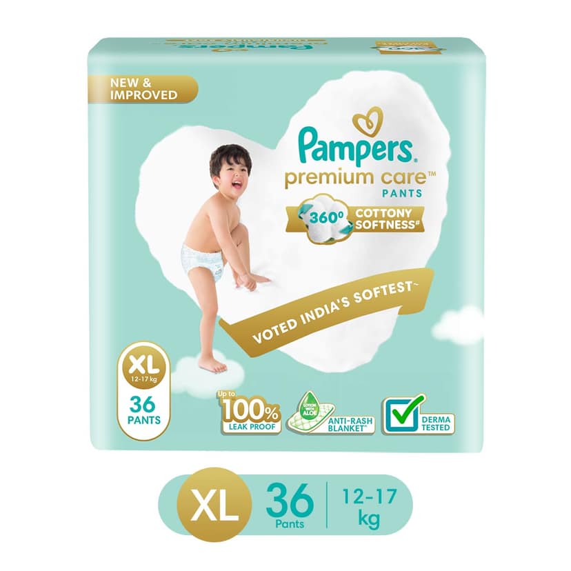 Pampers Premium Care Diaper (Pants, XL, 12-17 kg)