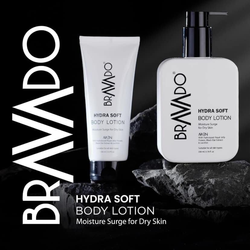 Bravado Everyday Essential Personal Care 6 In 1 Combo - Pack of - Reboot Facewash, Fresh Kick Bodywash, Hydra Soft Body Lotion, Radiance Day Cream, Illuminate Face Serum, Lip Balm Spearmint - 589g view 4