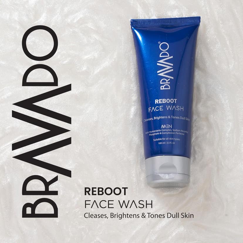 Bravado Everyday Essential Personal Care 6 In 1 Combo - Pack of - Reboot Facewash, Fresh Kick Bodywash, Hydra Soft Body Lotion, Radiance Day Cream, Illuminate Face Serum, Lip Balm Spearmint - 589g view 6