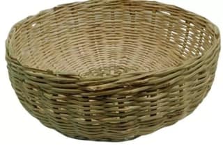 Handwoven Wicker Picnic Basket with Lid and Handles