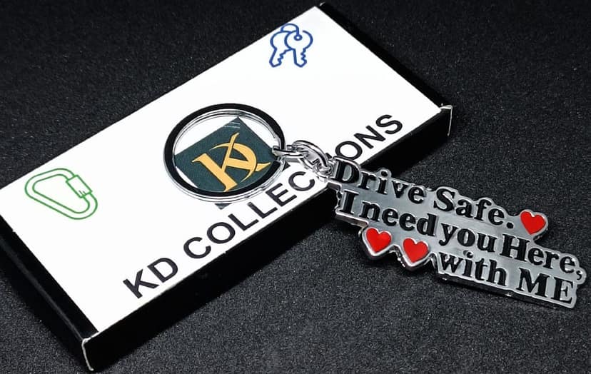 KD COLLECTIONS Drive Safe Keychain & Lord Shiva Shankar Mahadev Adiyogi Keychain Combo - Multicolor - Pack of 2 Keychains view 2