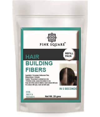 pink square Hair Building Fiber Hair Building Fiber 25 gm