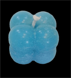 Scented Bubble Candles, Set of 2, Blue view 2