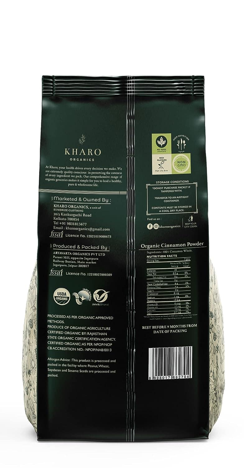 Kharo Organics Dalchini Cinnamon Powder 100 Gms view 2