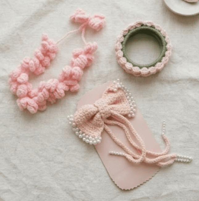 Handmade Hair Accessories Combo Set for Women and Girls
