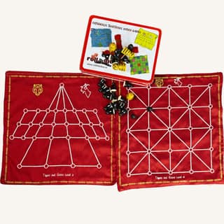 Aadu Huli (3 & 4) - Traditional Board Game (pack of 2)