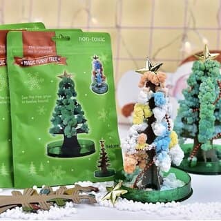 DIY Christmas & New Year Magic Growing Tree - Gift Set, Kids, Office & Home Decor view 2