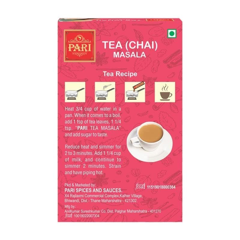 Pari Brand Chai Masala Aromatic Tea Masala Powder with 100% Natural Ingredients, 50g (Pack of 1) view 2