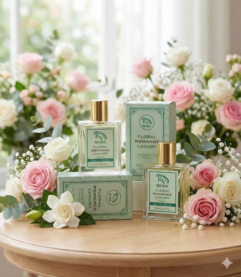 Red Vocal Floral Romance Women’s Luxury Eau De Toilette – 100ml x 2 | Elegant, Floral & Long-Lasting Fragrance view 4