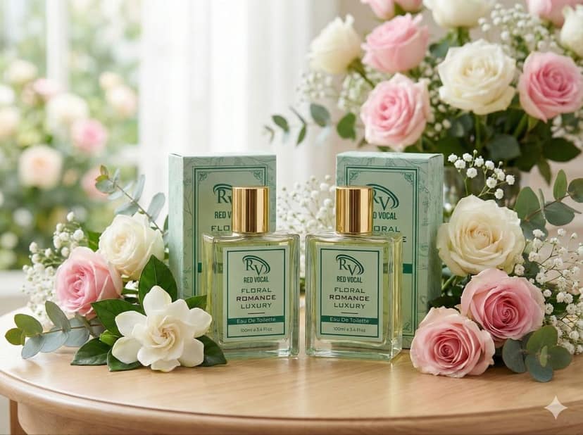 Red Vocal Floral Romance Women’s Luxury Eau De Toilette – 100ml x 2 | Elegant, Floral & Long-Lasting Fragrance view 5