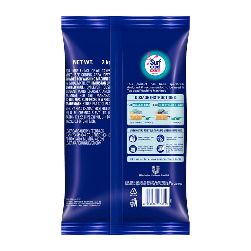 Surf Excel Matic Top Load Detergent Powder view 2