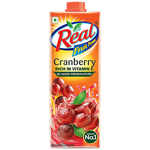 Real Fruit Power Juice - Cranberry, 1 L