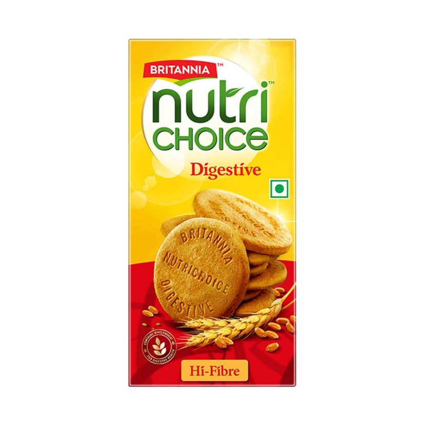 Britannia Nutri Choice Digestive High Fibre Biscuits, 250G