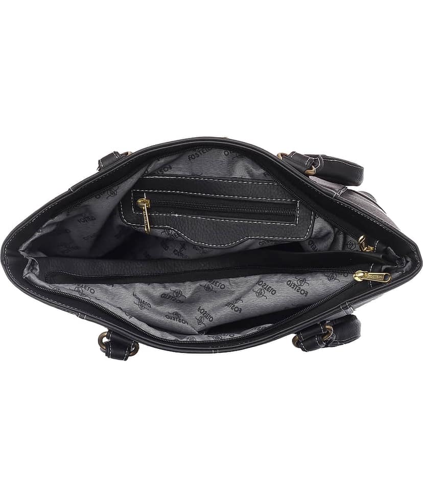 Fostelo Brown Faux Leather Shoulder Bag view 2