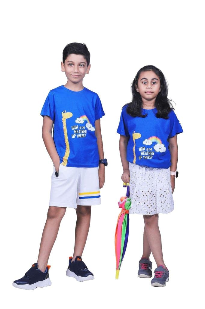 KUCHU Unisex Tshirt (10 Years- 11 Years) | Made of Super Combed Cotton-Modal Natural Fiber Better Than 100% Cotton| Soft & Breathable Fabric| Unique Digitally Printed Design |Weather view 4