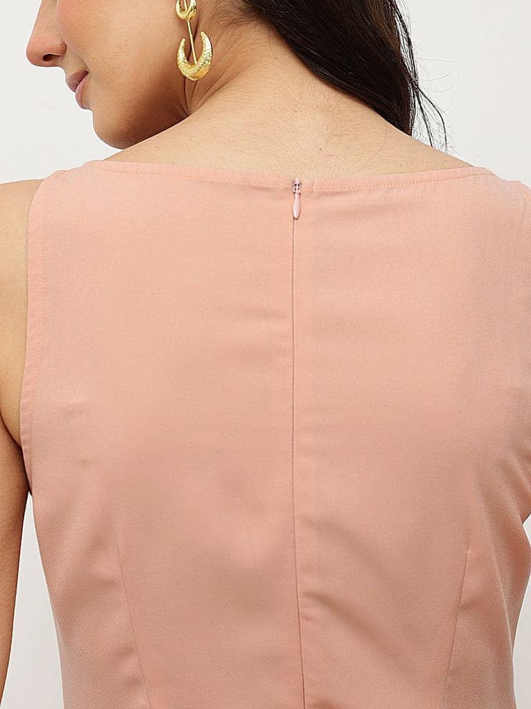 Blush Tiered Mini Dress view 8