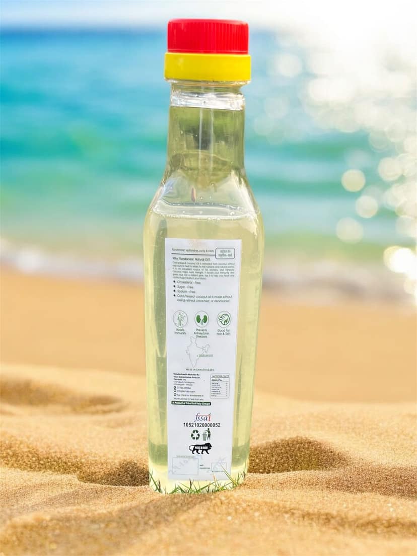Kondanaar Natural Cold Pressed Coconut Oil view 3