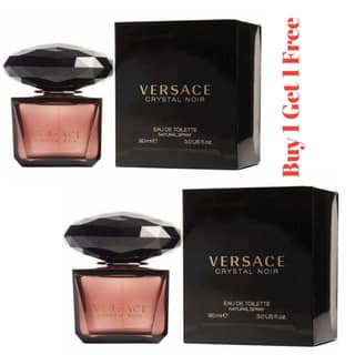 Versace Crystal Noir Eau De Toilette 90ml for Women Set of 2 - Intense Floral Woody Fragrance
