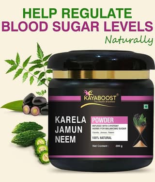 KAYABOOST Organics Jamun, Neem & Karela Powder 200 gm