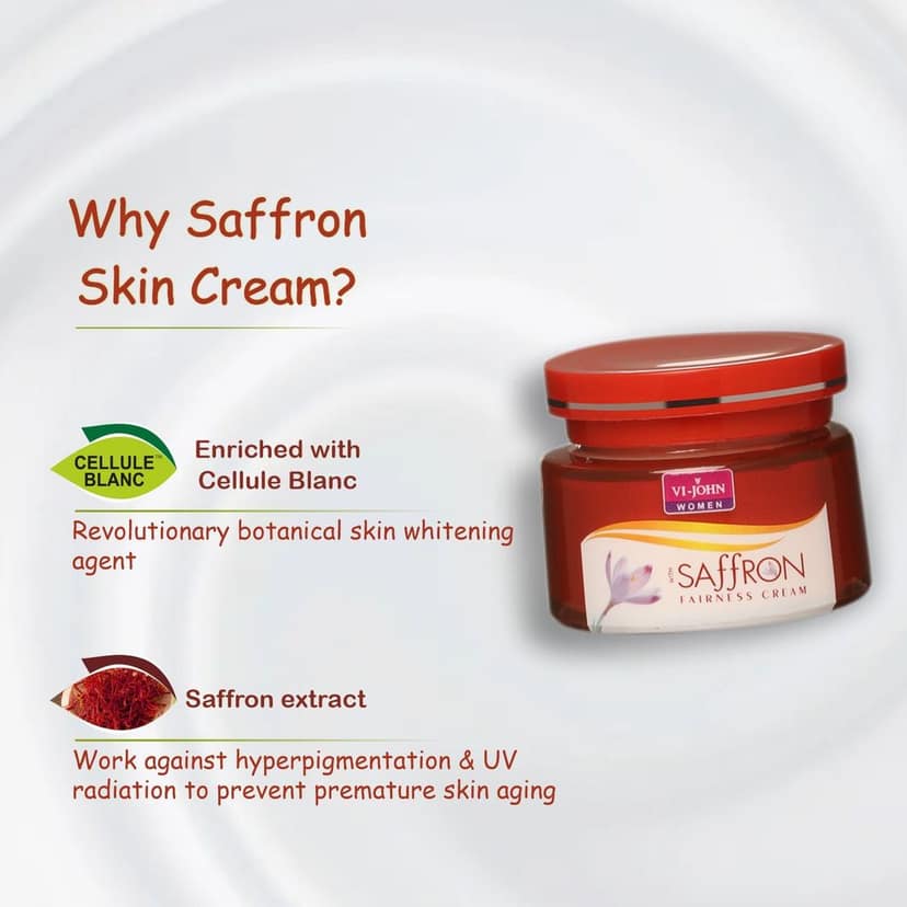Vi-John Women Saffron Cream Advance 50Gm (Pack of 12) view 5