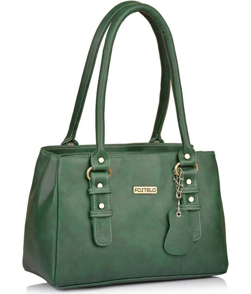 Fostelo - Green PU Shoulder Bag view 2