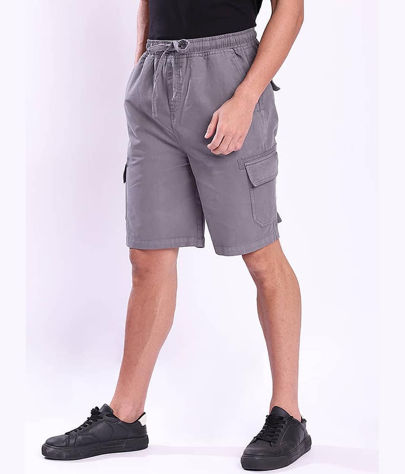 Bene Kleed Grey Cotton Men's Cargos ( Pack of 1 ) view 3