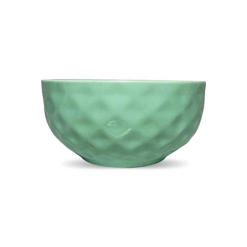 Ceramic Dining Green Diamond Shaped Ceramic Soup/Cereal Bowls- Set of 2 view 2