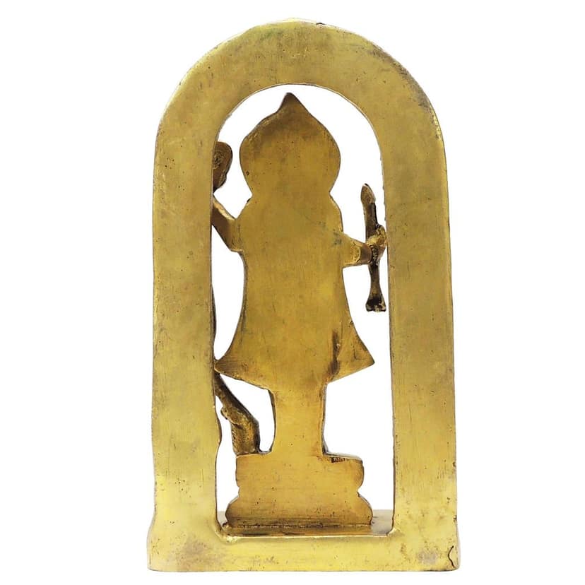 Brass Ram Lala God Idol Statue - 6.5 Inch Decorative Idol (BSMAS1717 G) view 3