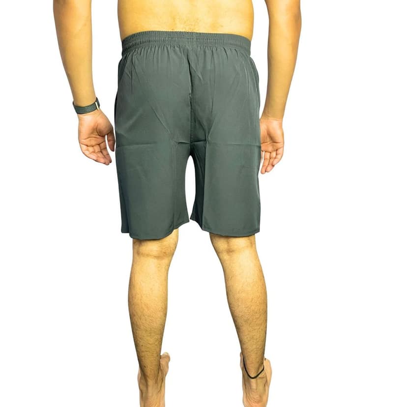 Wruxing Solid Men Grey Regular Shorts view 2