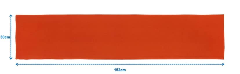 Airwill Cotton Plain Orange Designed Solid Pattern Table Runner Length 152cm (Orange, Pack of 1) view 2