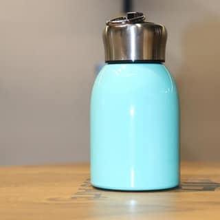 Denzcart 7 oz / 200 ml Mini Steel Vacuum Insulated Water Bottle Portable Leakproof Thermal Flask for Hot & Cold Drinks, Stainless Steel Travel Mug for Kids, School, Office, Coffee, Milk, Tea