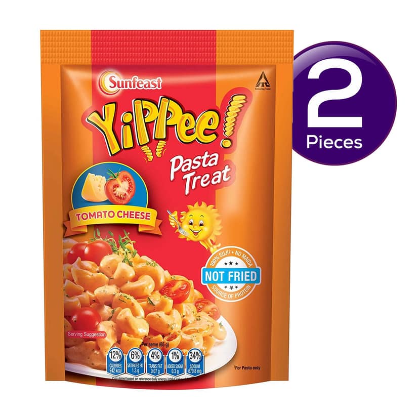 Sunfeast Pasta Treat Pack of Tomato Cheese 65 gms Combo view 2