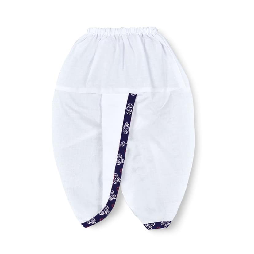 mustmom Rice Ceremony Full Sleeve Cotton Ethnic Dress Kids Lungi Dhoti Kurta Set for Boy view 2