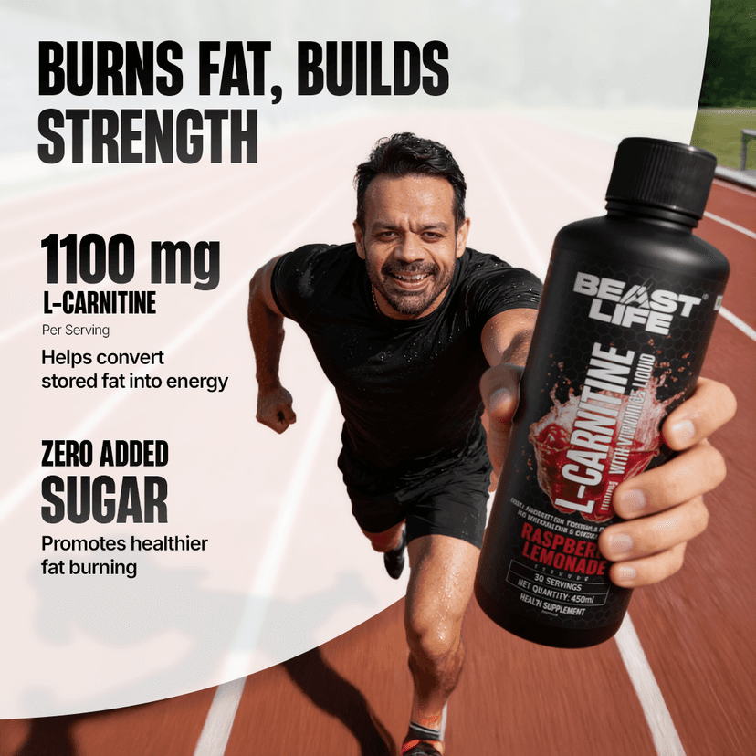 L-Carnitine with Vitamin B5 Liquid 1100 mg | Raspberry Lemonade | 450 ml view 2