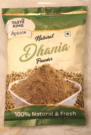 Taste King Natural Dhania Powder | Green and White | 100g | 100% Natural & Fresh | Daily Cooking