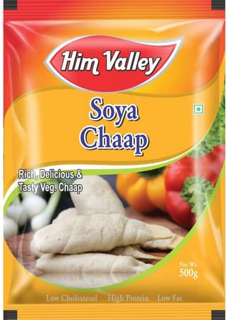 Frozen Soya Chaap 500gm Brand Him Valley