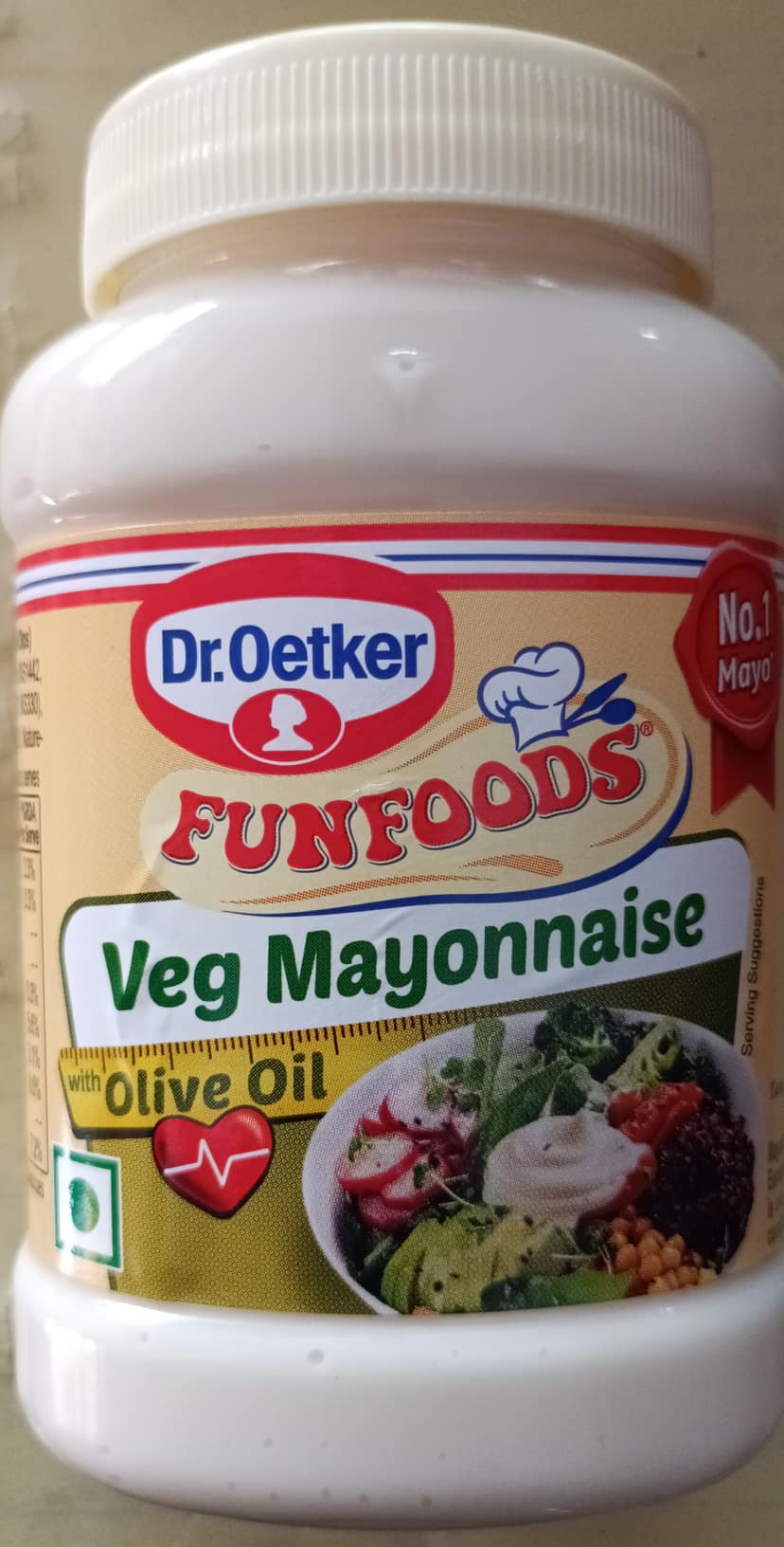 Funfoods veg mayonnaise with olive oil