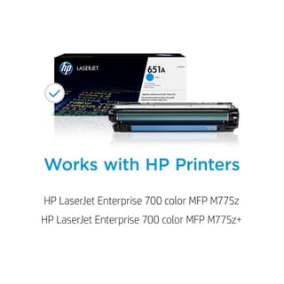 HP 651A Cyan Original LaserJet Toner Cartridge (CE341A)