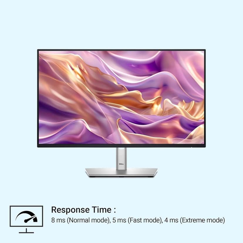 Dell-P2425HE-Black 60.45cm (24") FHD Monitor 1920x1080 at 100Hz, Response Time: 5ms(Fast), Brightness: 250 cd/m2(typical), Ports: 1x HDMI1.4, 2xDP 1.4, 1xRJ45, 2x USB3.2Gen1Type-C, 3x USB3.2 Gen1TypeA