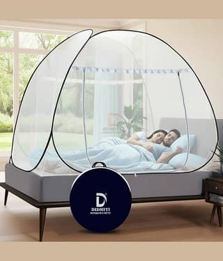 didhiti - Purple Polycotton Foldable Mosquito Net ( Pack of 1 )