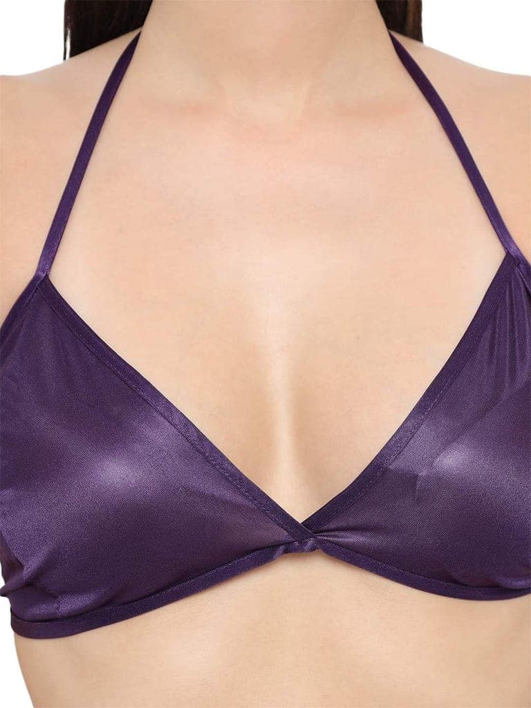 Klamotten Women's Sexy Purple Honeymoon Bikini Set 11J view 7