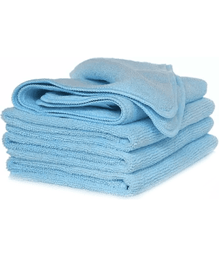 SIAGO - Blue 340 GSM Microfiber Cloth For Automobile ( Pack of 4 )