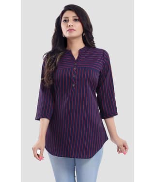 Crepe Short Kurti For Women (Pack of 1)
