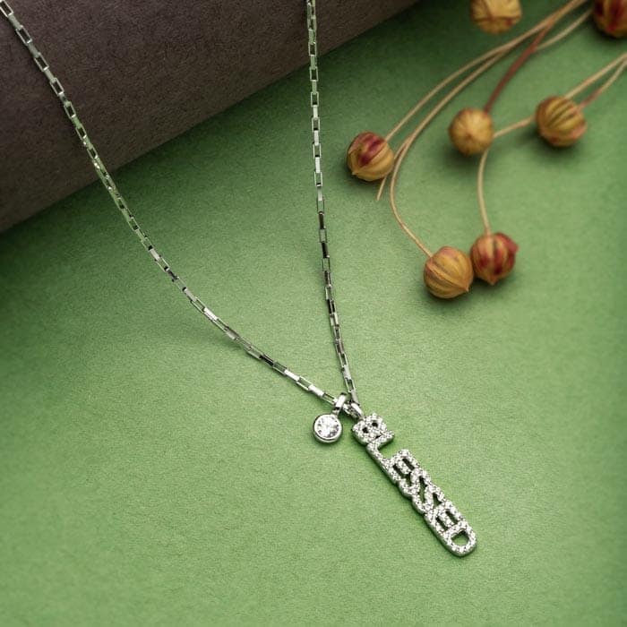 Silver Blessed Necklace view 3