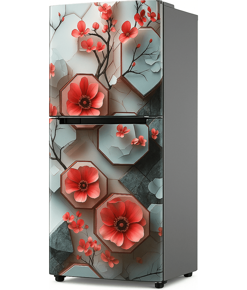 Shopper52 Decorative Wallpaper for Fridge Refrigerator Home and Office Fridge Stickers