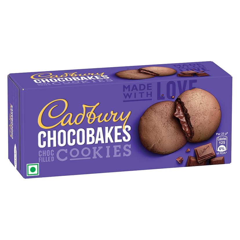 Cadbury Chocobakes ChocFilled Cookies, 75 g