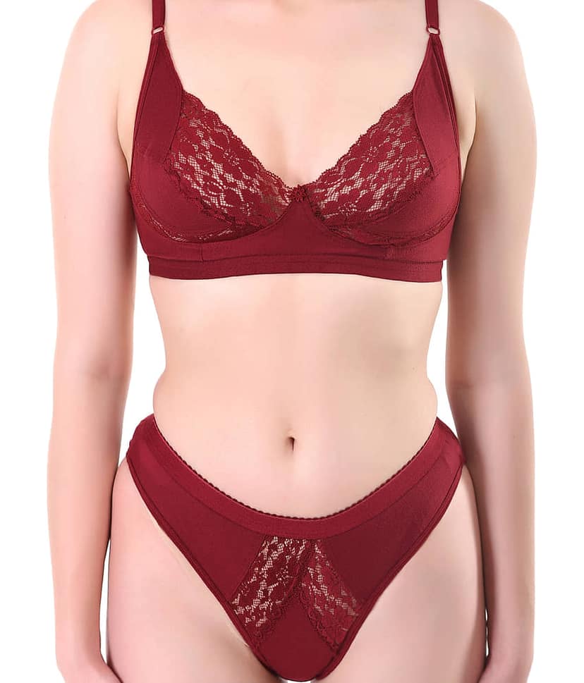 TCG Multi Color Cotton Lycra Bra & Panty Set view 2