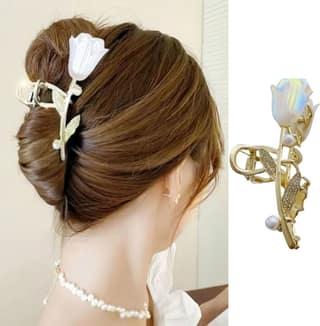 Lotus Flower Exquisite Design Metal Hair Clutcher